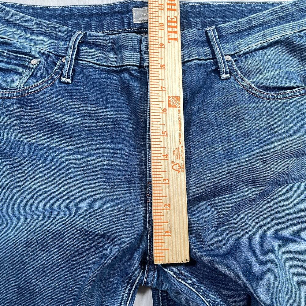 MOTHER Blue Flared Wide-Leg Jeans - Picture 13 of 16